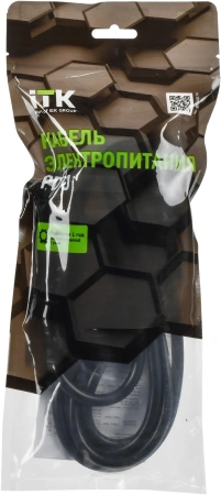 Шнур питания ITK PC-C19C20-2M С19-C20 проводник.:3x1.5мм2 2м 230В 10А (упак.:1шт) черный
