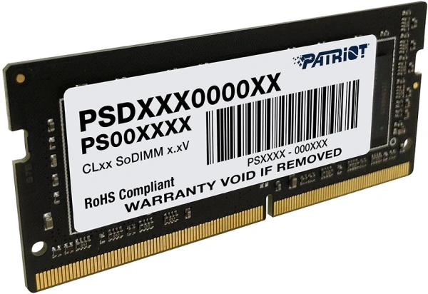 Память DDR4 16GB 3200MHz Patriot PSD416G32002S Signature Line RTL PC4-25600 CL22 SO-DIMM 260-pin 1.2В Ret