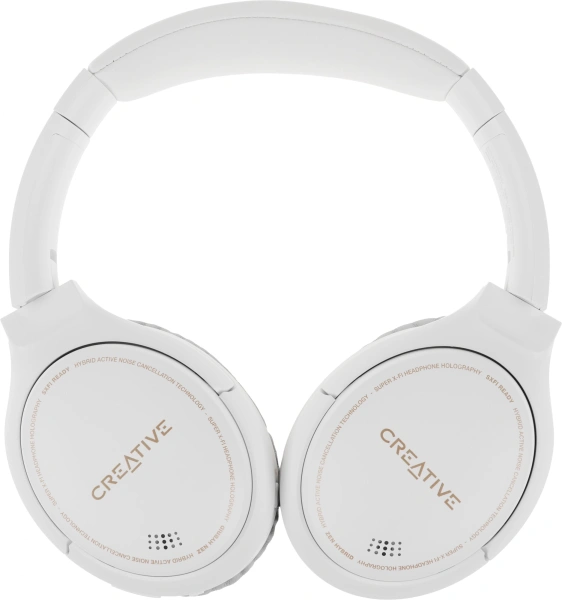 Гарнитура мониторные Creative Zen Hybrid 1.2м белый беспроводные bluetooth оголовье (51EF1010AA000)