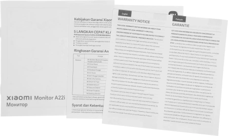 Монитор Xiaomi 21.45" Monitor A22i VA FHD чер 6ms HDMI VGA 75Hz 250cd Ex