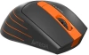 Мышь A4Tech Fstyler FG30 серый/оранжевый оптическая (2000dpi) беспроводная USB (6but)