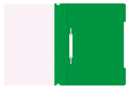 Папка-скоросшиватель Бюрократ Люкс -PSL20GRN A4 прозрач.верх.лист пластик зеленый 0.14/0.18