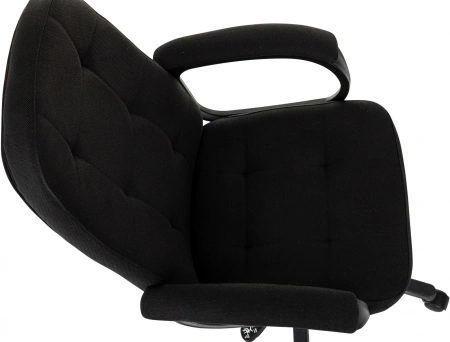 Кресло руководителя Бюрократ CH 002 Fabric черный 3C11 крестов. пластик