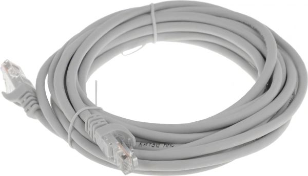 Патч-корд ITK PC01-C5EU-5M UTP RJ-45 вил.-вилка RJ-45 кат.5E 5м серый ПВХ (уп.:1шт)