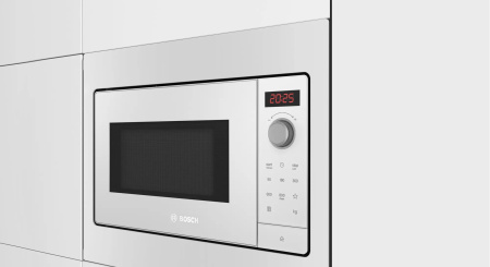 Микроволновая печь Bosch BFL523MW3 20л. 800Вт белый (встраиваемая)