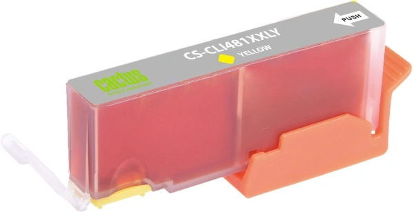 Картридж струйный Cactus CS-CLI481XXLY желтый (12мл) для Canon Pixma TR7540/TR8540/TS6140/TS8140