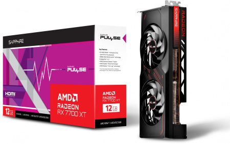 Видеокарта Sapphire PCI-E 4.0 11335-04-20G PULSE RX 7700 XT GAMING AMD RX7700XT 12Gb 192bit GDDR6 21