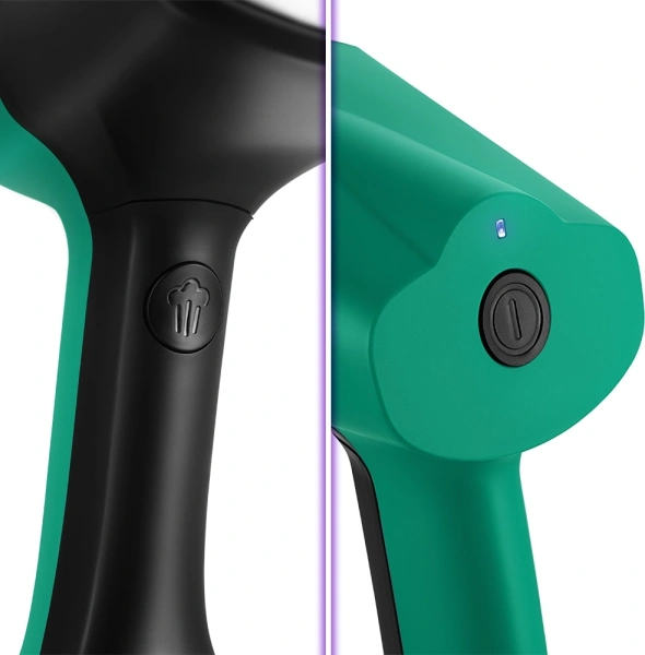 Отпариватель ручной Kitfort КТ-9202 1633Вт черный/зеленый