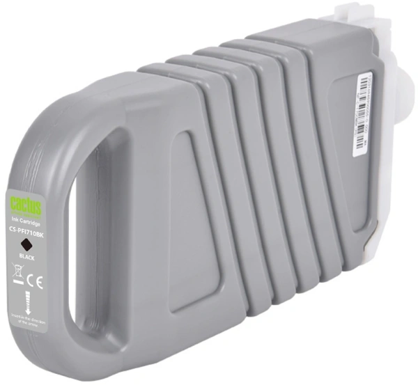 Картридж струйный Cactus CS-PFI710BK PFI-710BK черный (700мл) для Canon imagePROGRAF TX-2000/TX-3000/TX-4000
