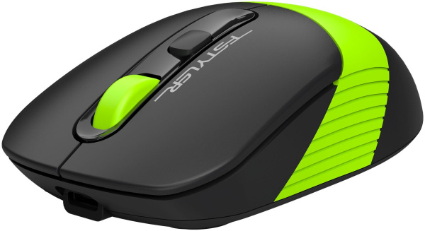 Мышь A4Tech Fstyler FG10CS Air черный/зеленый оптическая (2000dpi) silent беспроводная USB для ноутб