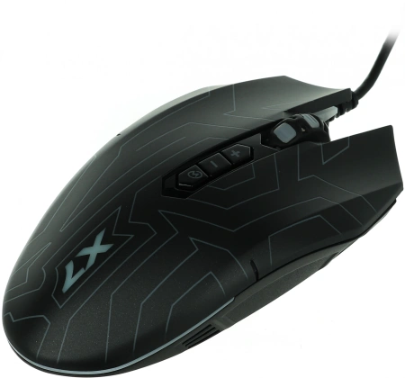 Мышь A4Tech X77 черный оптическая (2400dpi) USB (8but)