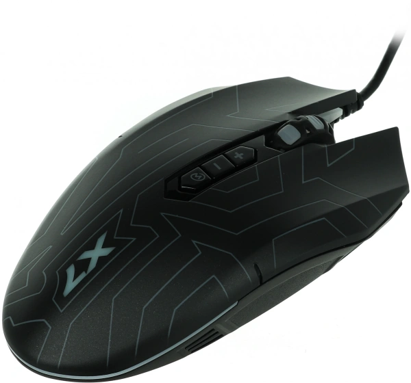 Мышь A4Tech X77 черный оптическая (2400dpi) USB (8but)