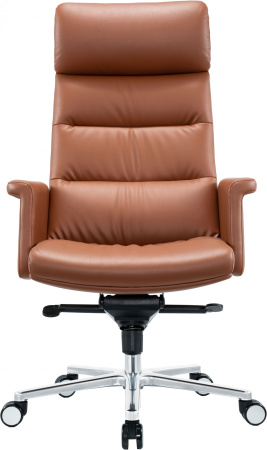 Кресло руководителя Cactus CS-LBR-CARACAS кожа крестов. алюминий