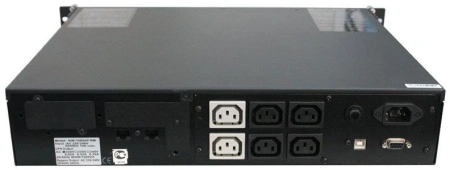 Источник бесперебойного питания Powercom King Pro RM KIN-1500AP LCD 1200Вт 1500ВА черный