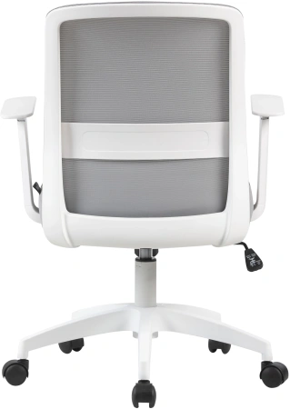 Кресло Cactus CS-WMC333-GY серый сиденье серый сетка/ткань низк.спин. крестов. пластик пластик белый