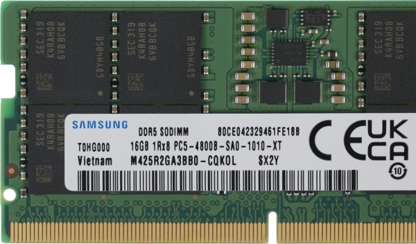 Память DDR5 16GB 4800MHz Samsung M425R2GA3BB0-CQK OEM PC5-38400 CL40 SO-DIMM 288-pin 1.1В dual rank