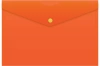 Конверт на кнопке Бюрократ -PK804A5NOR A5 непрозрачный пластик 0.18мм оранжевый