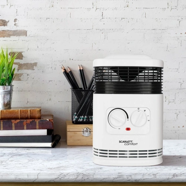 Тепловентилятор Scarlett SC-FH1.513MC 1500Вт белый