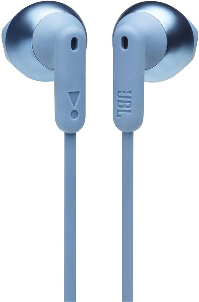 Гарнитура вкладыши JBL Tune 215BT синий беспроводные bluetooth шейный обод (JBLT215BTBLU)