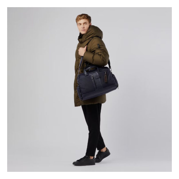 Сумка дорожная Piquadro Brief2 BV4447BR2/BLU синий ткань/натур.кожа