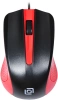 Мышь Оклик 225M черный/красный оптическая (1000dpi) USB (3but)