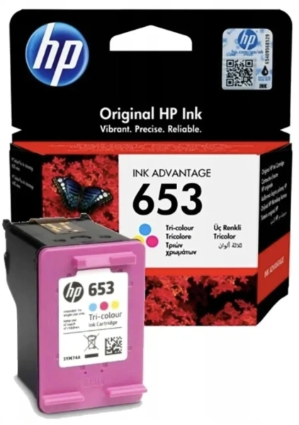 Картридж струйный HP 653 3YM74AE многоцветный (200стр.) (5мл) для HP DeskJet Plus Ink Advantage 6075/6475