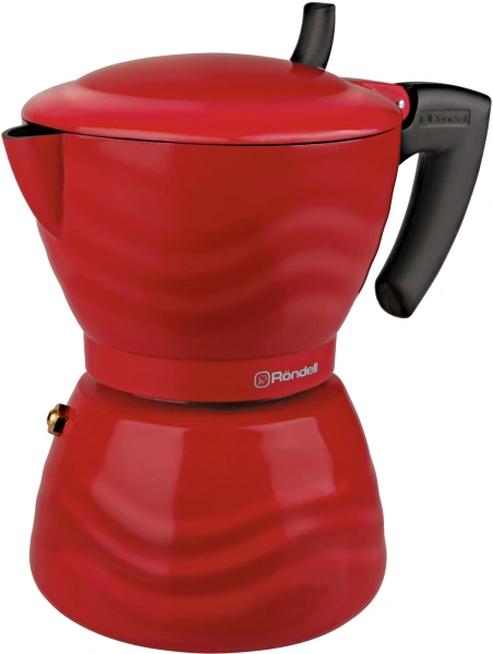 Кофеварка гейзерн. Rondell Fiero RDA-844 0.3л алюминий красный