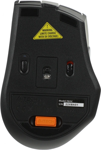 Мышь A4Tech Fstyler FB35C серый/черный оптическая (2000dpi) беспроводная BT/Radio USB (6but)