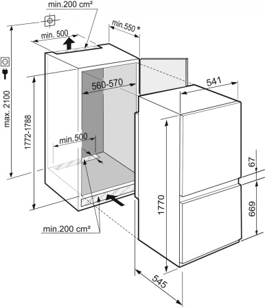 Холодильник Liebherr ICSe 5103 2-хкамерн. белый