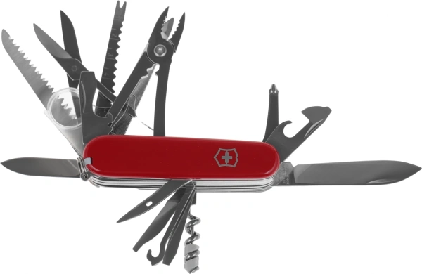 Нож перочинный Victorinox SwissChamp (1.6795) 91мм 33функц. красный карт.коробка