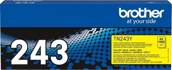 Картридж лазерный Brother TN243Y желтый (1000стр.) для Brother HL3140/3150/3170/DCP9020/MFC9140/9330