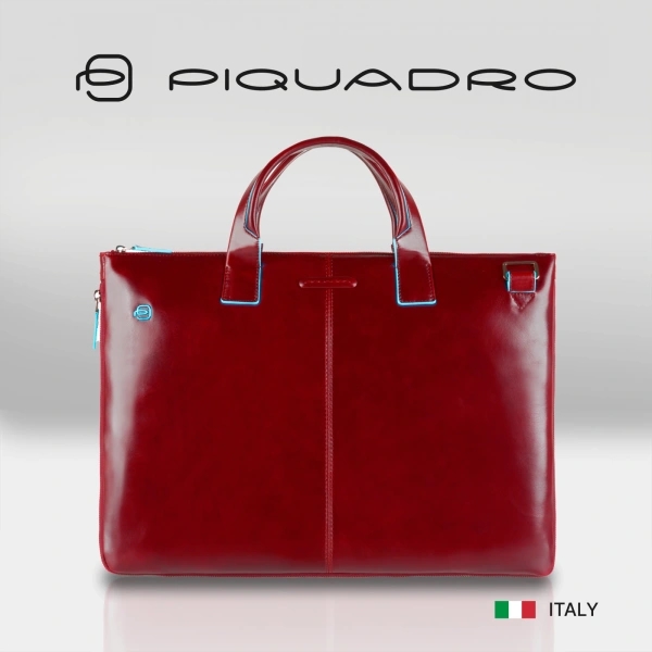 Сумка для ноутбука Piquadro Blue Square CA4021B2/R красный натур.кожа