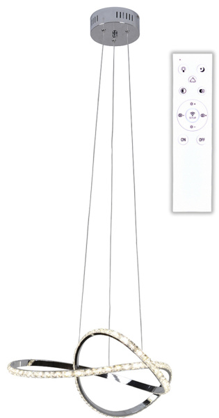 Люстра Hiper Crown H818-7 потолоч. 3000/4000/6000K хром