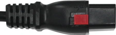 Шнур питания Lanmaster LAN-PP19L/SH-1.0-BK C19-Schuko проводник.:3x1.5мм2 1м 220В 16А черный