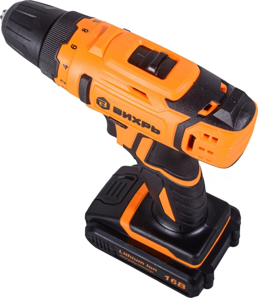 Дрель-шуруповерт Вихрь ДА-16Л-2КА аккум. патрон:быстрозажимной (кейс в комплекте) (72/14/49)