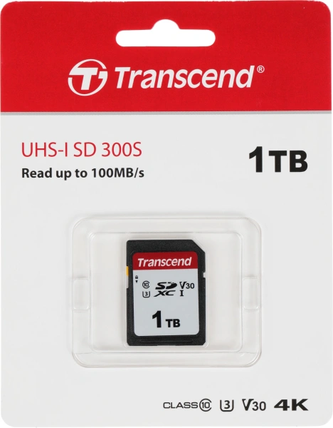 Флеш карта SDXC 1TB Transcend TS1TSDC300S 300S w/o adapter