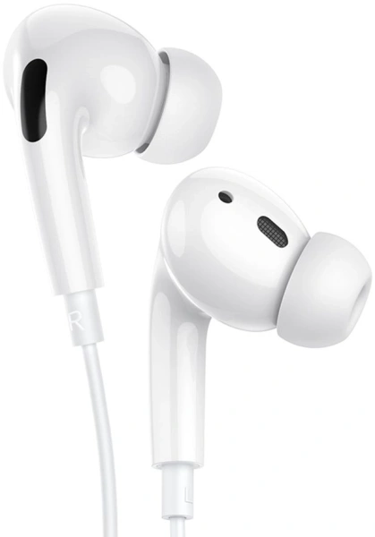 Гарнитура вкладыши Hoco M1 Pro 1.2м белый проводные