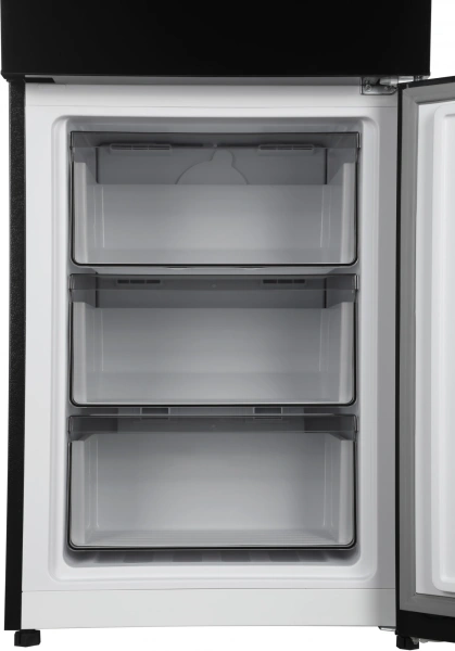 Холодильник Hyundai CC35083F черное стекло 2-хкамерн. черный