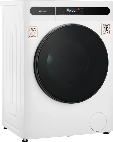Стиральная машина Weissgauff WMD 45148 Inverter Steam класс: B загр.фронтальная макс.:8кг (с сушкой) белый