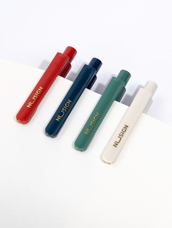 Набор ручек гелев. Deli Nusign (NS646-P) авт. корп.ассорти чернила черн. кор.карт. (12шт) линия 0.5м