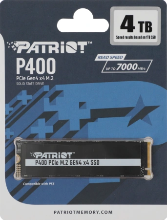 Накопитель SSD Patriot PCIe 4.0 x4 4TB P400P4TBM28H P400 M.2 2280