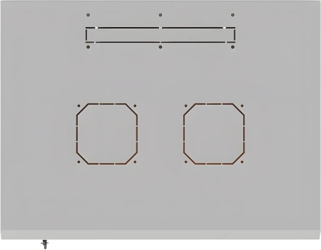 Шкаф коммутационный Suprlan ТВЛ-9U-600-450-СР (05-1093) настенный 12U 600x450мм пер.дв.стекл направл.под закл.гайки 70кг RAL 7035 385мм 19кг 500мм металл