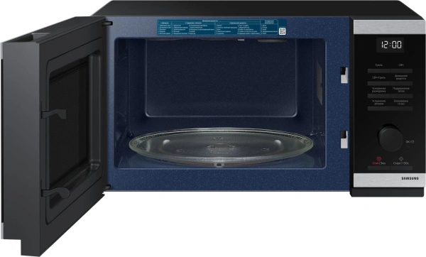 Микроволновая Печь Samsung MG23DG4524ATBW 23л. 800Вт нержавеющая сталь/черный