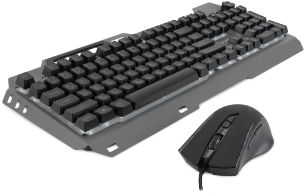 Клавиатура + мышь Оклик 700GMK клав:черный мышь:черный USB Multimedia LED (1533156)