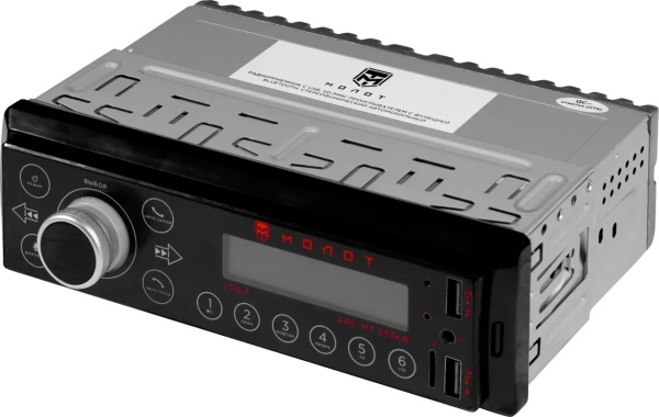 Автомагнитола Ural Молот АРС-МТ 333К 1DIN 4x25Вт