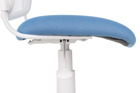 Кресло детское Бюрократ CH-W296NX белый TW-15 сиденье голубой 26-24 сетка/ткань крестов. пластик пластик белый