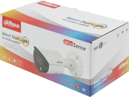 Камера видеонаблюдения IP Dahua DH-IPC-HFW2449S-S-IL-0280B 2.8-2.8мм цв. корп.:белый (DH-IPC-HFW2449SP-S-IL-0280B)