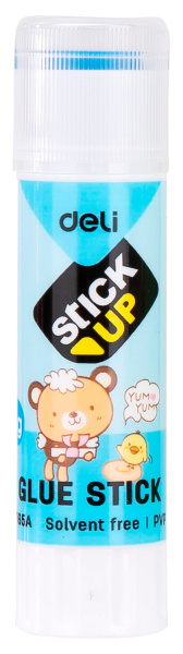 Клей-карандаш Deli E7165A 8гр корп.ассорти детский