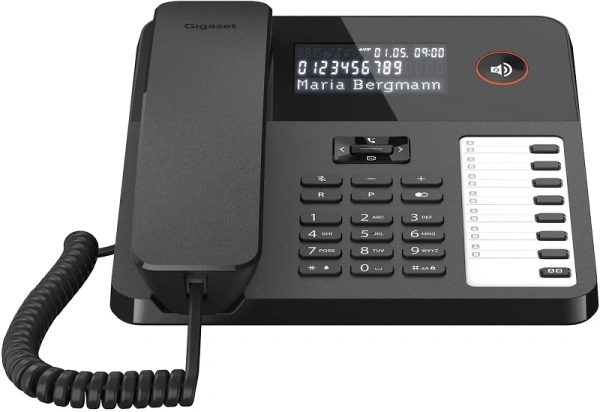 Телефон проводной Gigaset DESK 600 черный