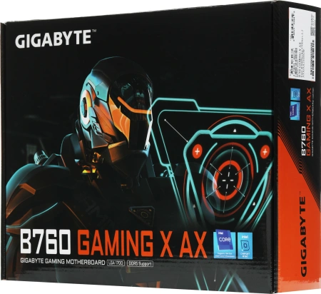 Материнская плата Gigabyte B760 GAMING X AX Soc-1700 Intel B760 4xDDR5 ATX AC`97 8ch(7.1) 2.5Gg RAID
